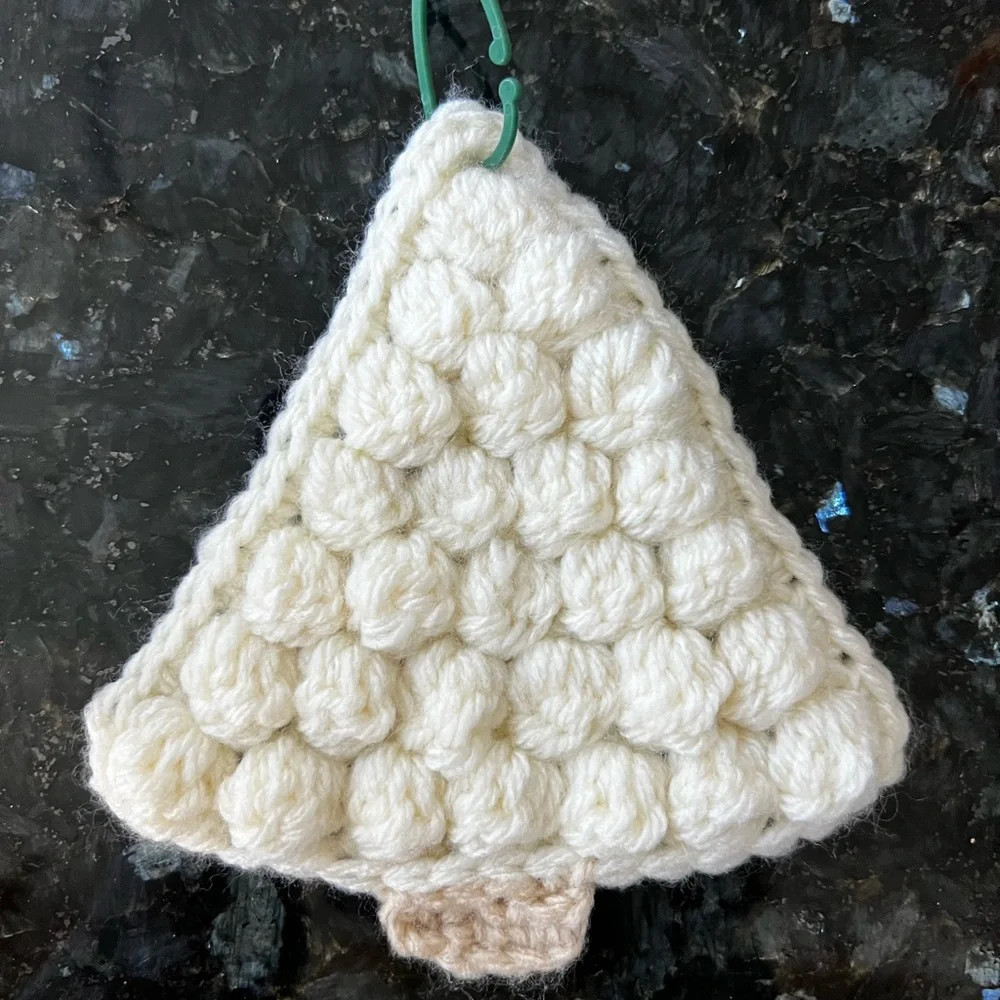 Hand Crocheted White Christmas Tree Ornament! - Picture 5 of 5